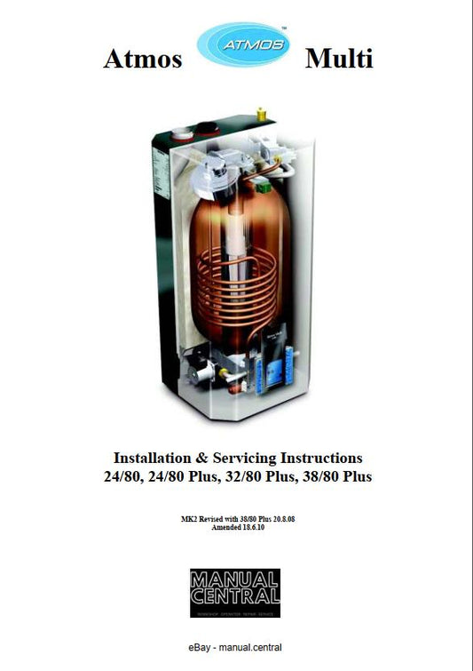 ATMOS MULTI 24/80 32/80 38/80 PLUS INSTALLATION & SERVICING MANUAL REPRINTED