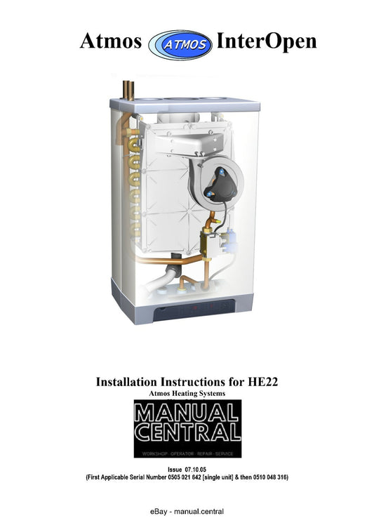 ATMOS HE22 INSTALLATION MANUAL REPRINTED