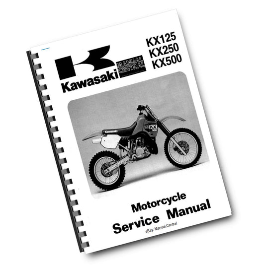 KAWASAKI MOTORCYCLE KX125 KX250 KX500 SERVICE MANUAL 1988 - 2004 REPRINTED