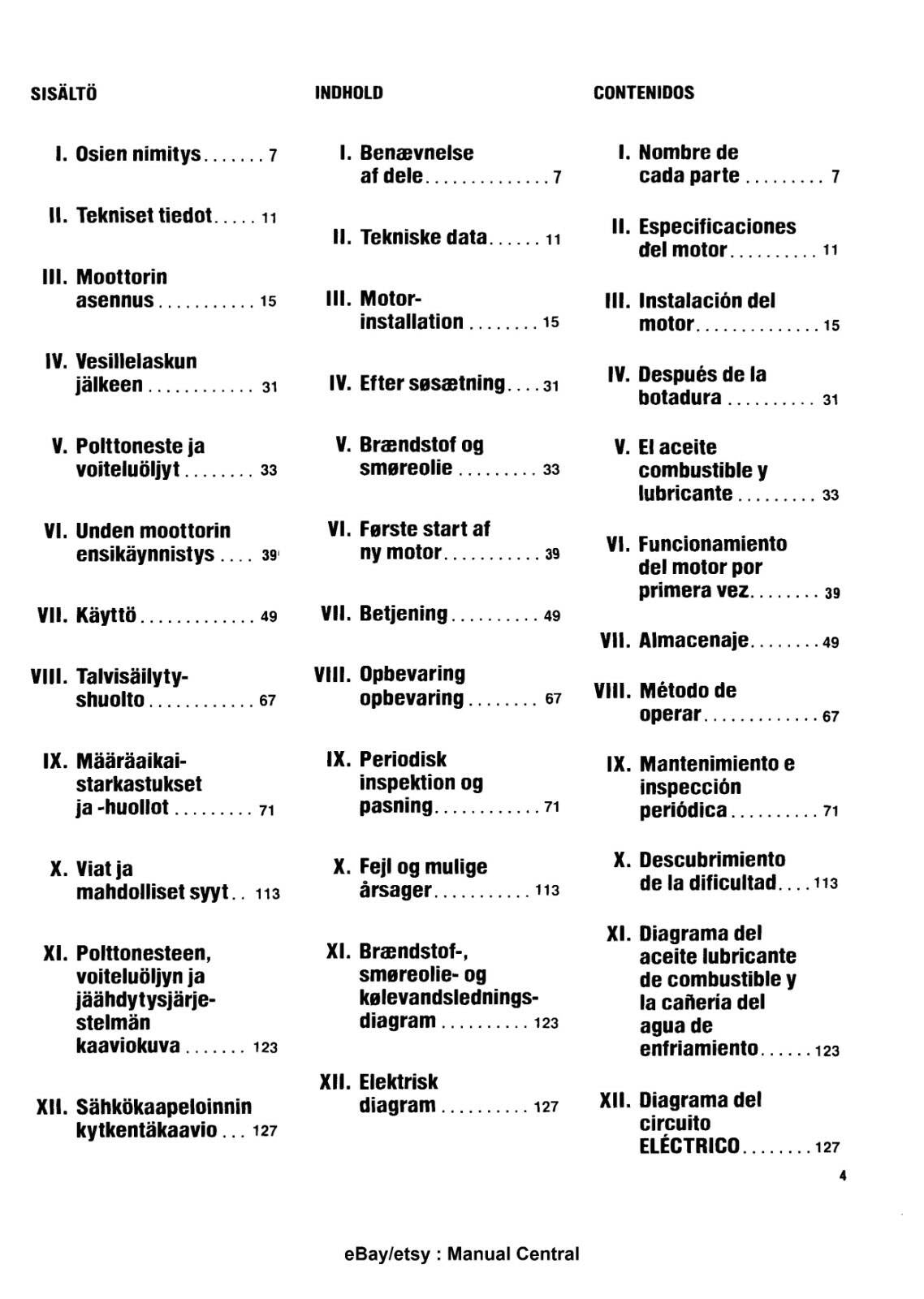 YANMAR 1GM10 2GM20 3GM30 3HM35 OPERATOR MANUAL REPRINTED