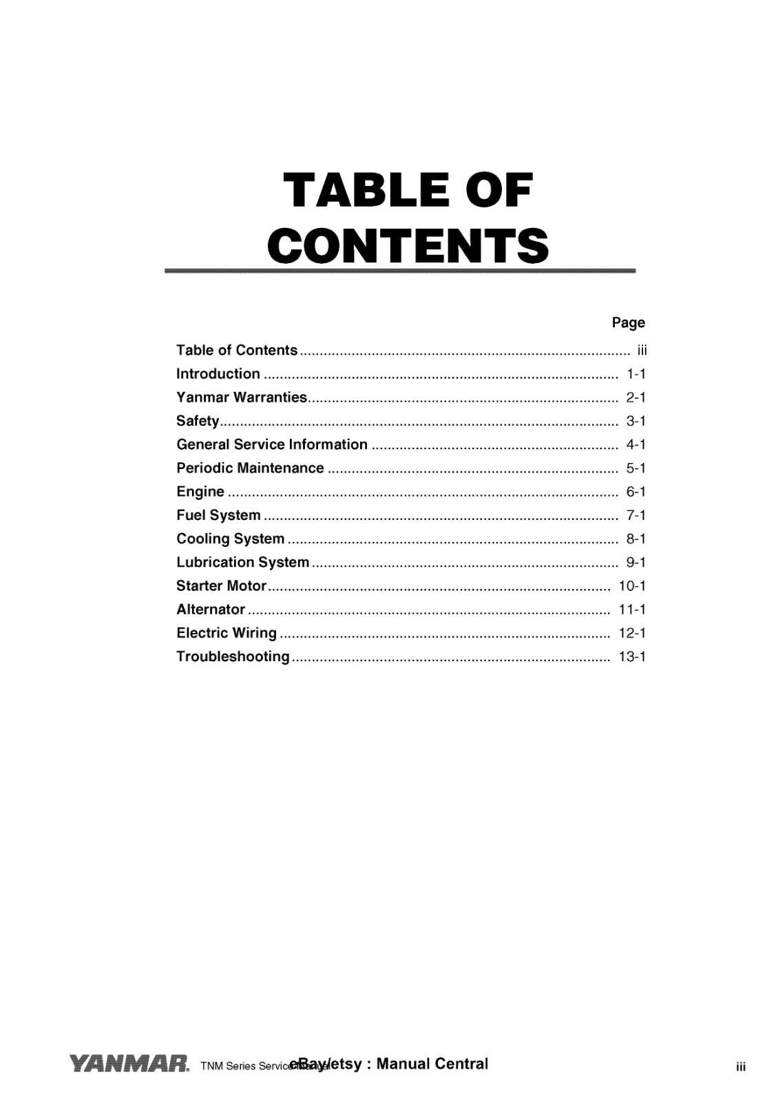 YANMAR 3TNM68 3TNM72 WORKSHOP SERVICE REPAIR MANUAL 2008 REPRINTED