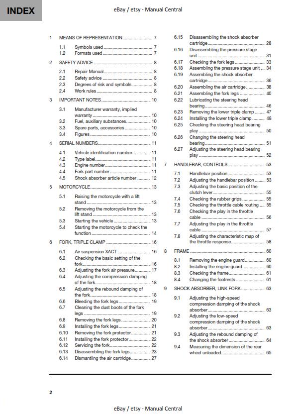HUSQVARNA FC 450 ROCKSTAR 2022 REPAIR WORKSHOP SERVICE MANUAL REPRINTED