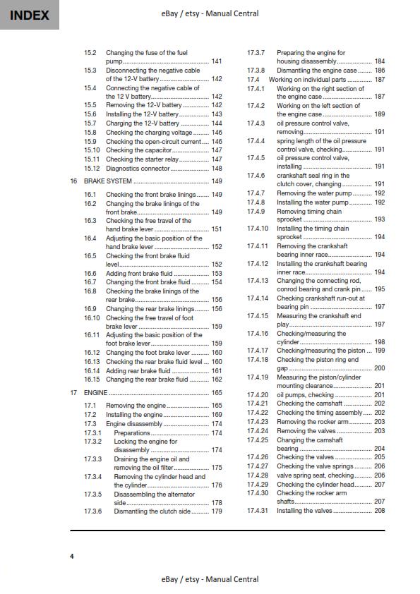 HUSQVARNA FC 450 ROCKSTAR 2022 REPAIR WORKSHOP SERVICE MANUAL REPRINTED