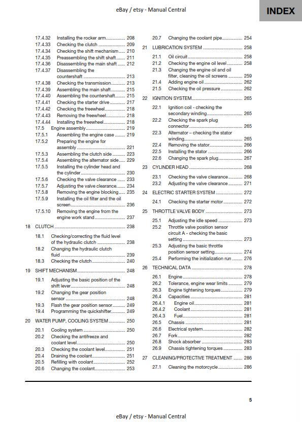 HUSQVARNA FC 450 ROCKSTAR 2022 REPAIR WORKSHOP SERVICE MANUAL REPRINTED