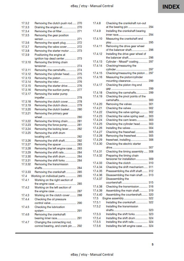 HUSQVARNA FC FX 350 2022 REPAIR WORKSHOP SERVICE MANUAL REPRINTED