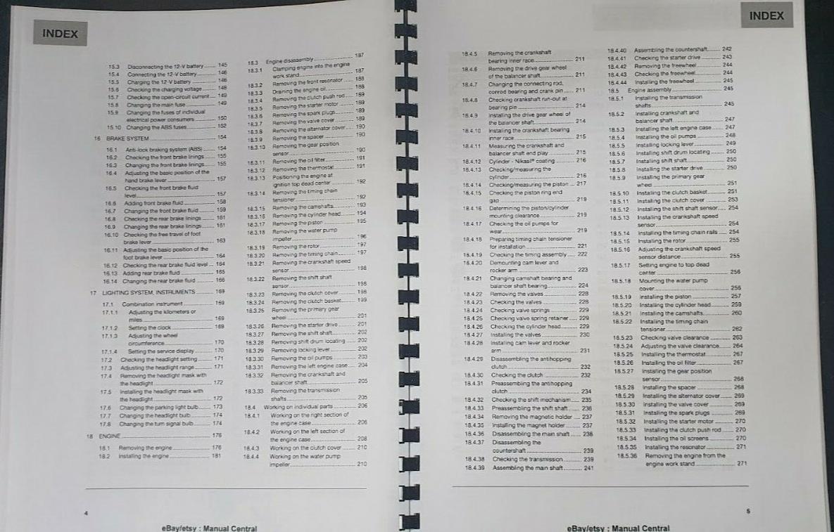 HUSQVARNA 701 SUPERMOTO USA 2022 REPAIR WORKSHOP SERVICE MANUAL REPRINTED