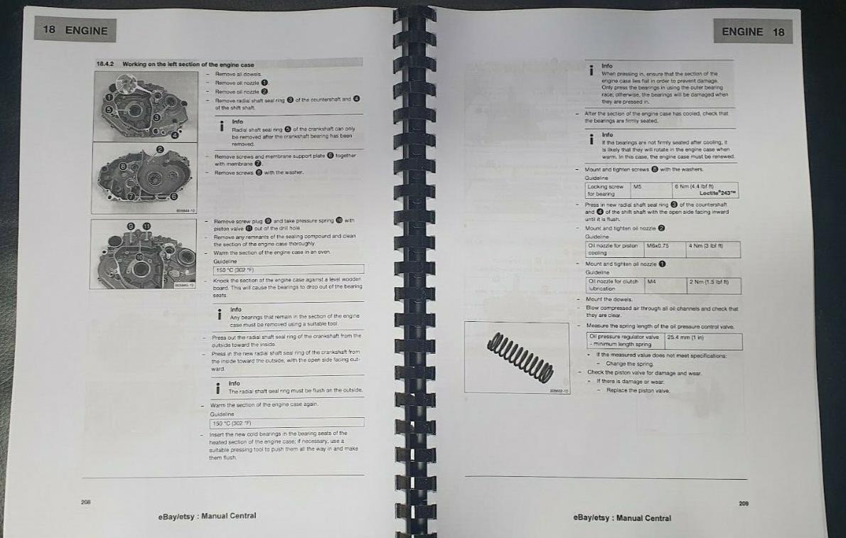 HUSQVARNA 701 SUPERMOTO USA 2022 REPAIR WORKSHOP SERVICE MANUAL REPRINTED