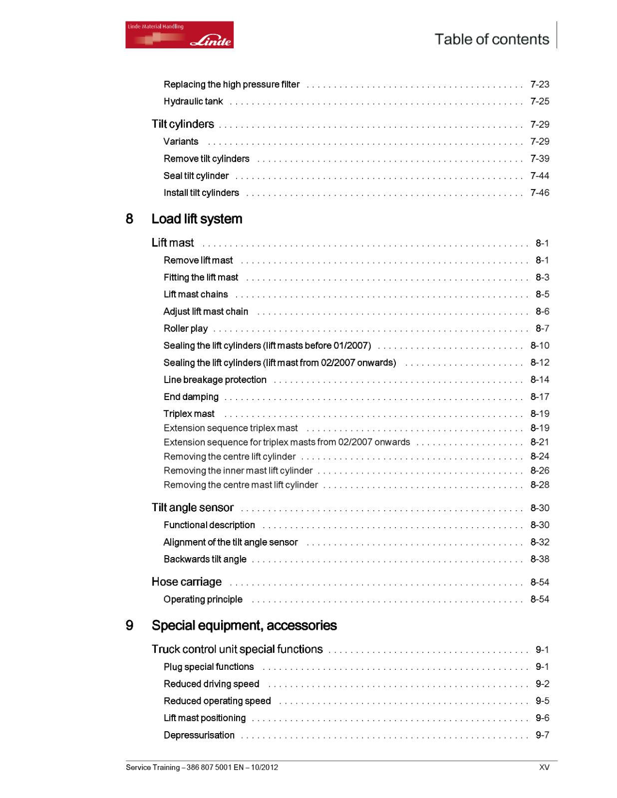 LINDE E12 E14 E15 E16 E16P E18 E18P E20 E20P FORKLIFT SERIES 386 SERVICE MANUAL