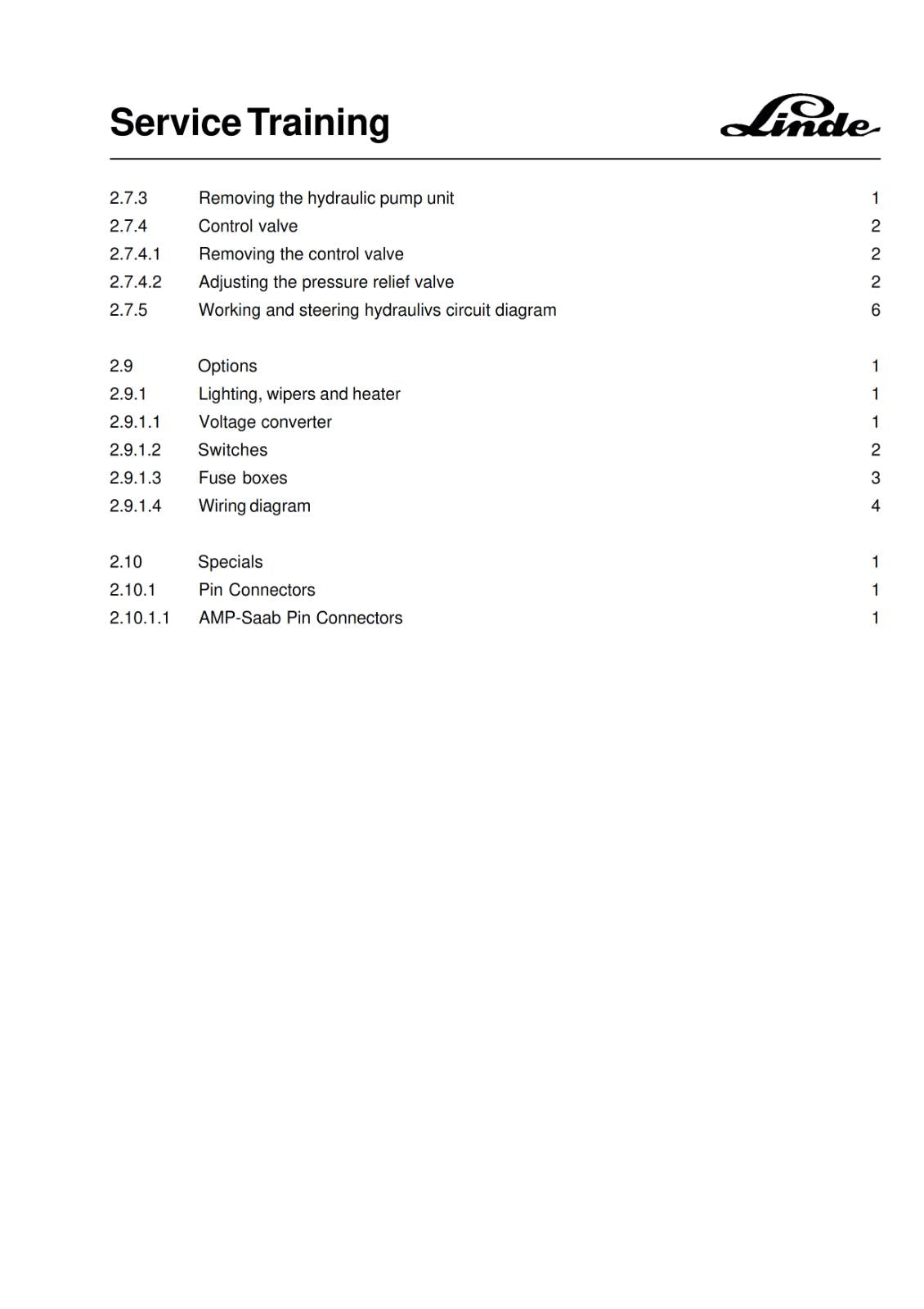 LINDE ELECTRIC FORK TRUCK E20 25 30 SERIES 336 SERVICE TRAINING REPRINTED