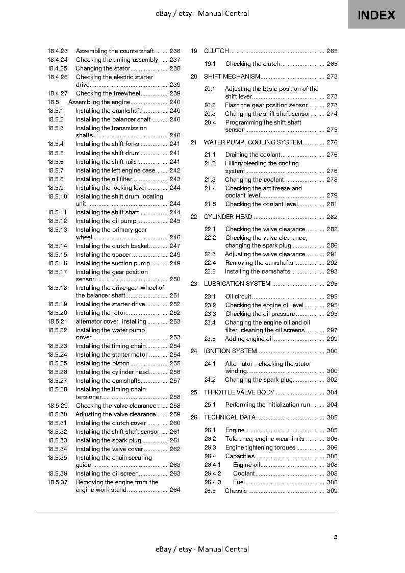 HUSQVARNA SVARTPILEN 401 2022 EDITION REPAIR WORKSHOP SERVICE MANUAL REPRINTED