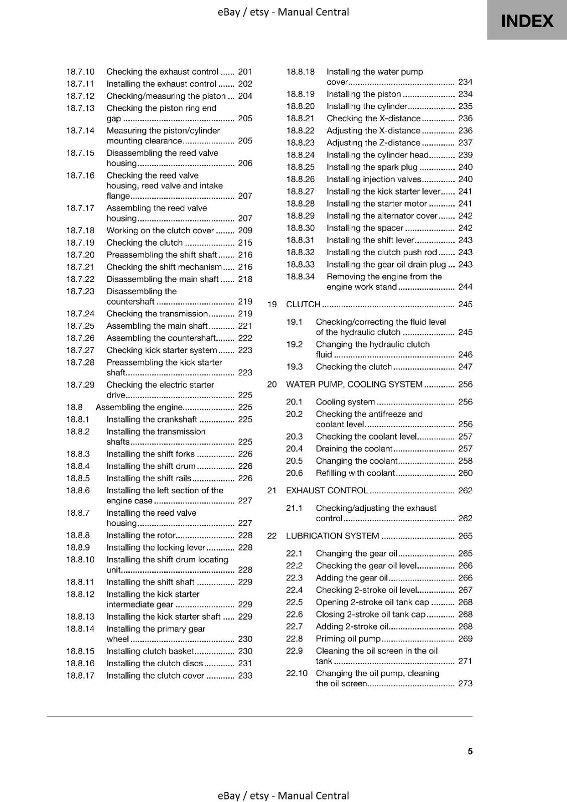HUSQVARNA TE 150i 2022 EDITION REPAIR WORKSHOP SERVICE MANUAL REPRINTED