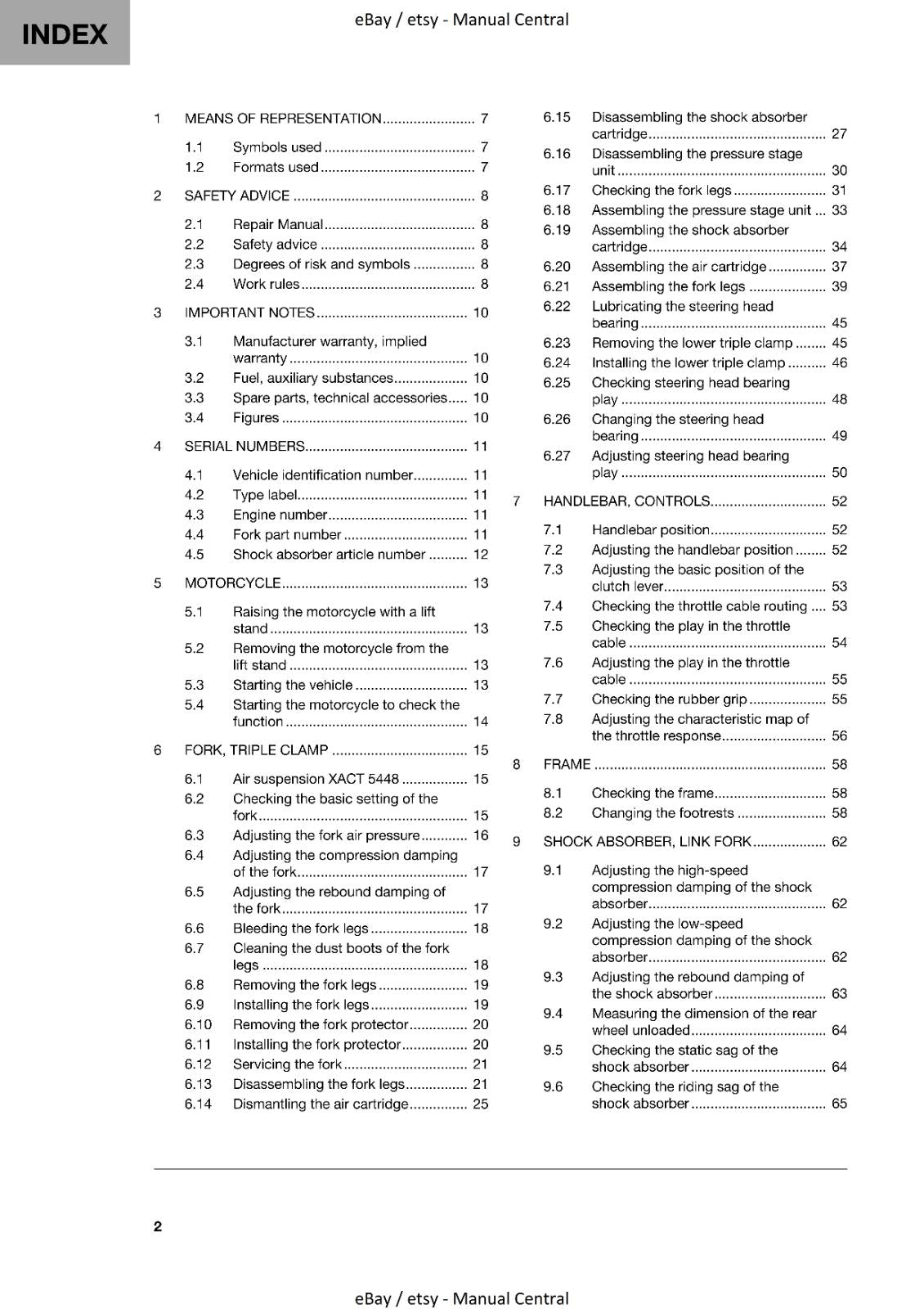 HUSQVARNA TX 300i 2022 EDITION REPAIR WORKSHOP SERVICE MANUAL REPRINTED