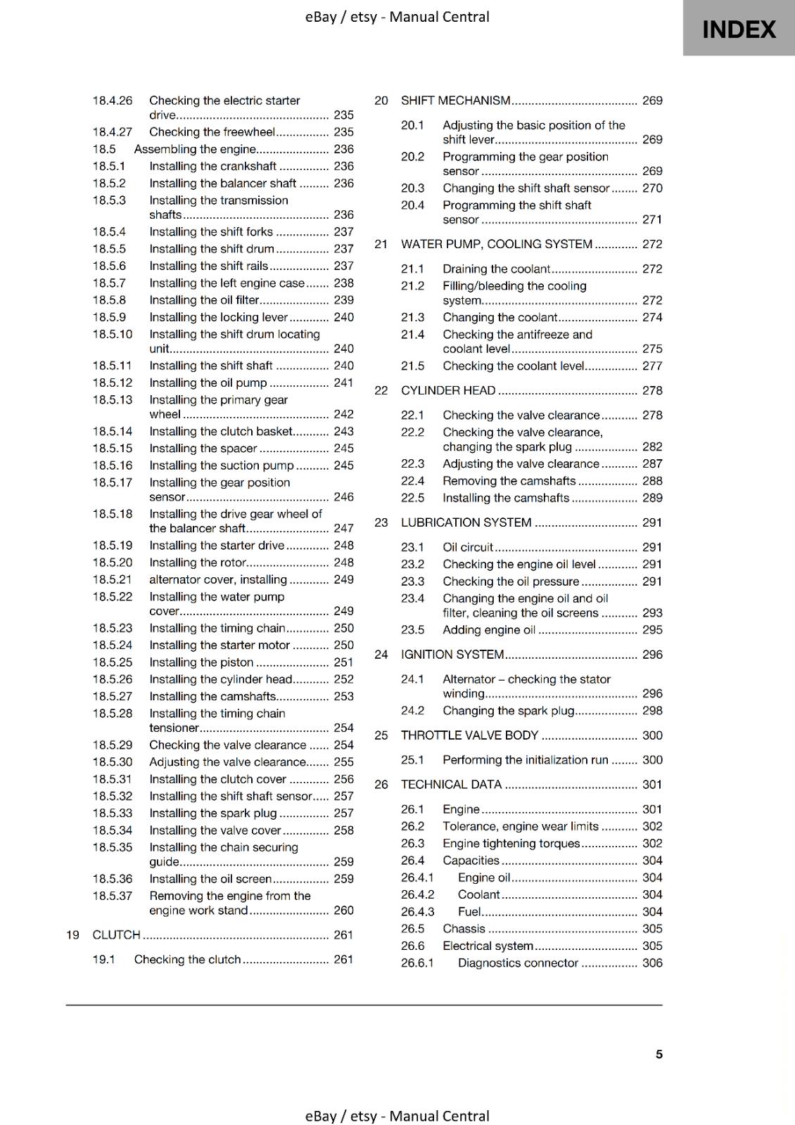 HUSQVARNA VITPILEN 401 2022 EDITION REPAIR WORKSHOP SERVICE MANUAL REPRINTED