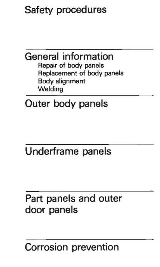 ROLLS ROYCE COACHWORK REPAIR MANUAL SILVER SPIRIT SPUR TSD4600