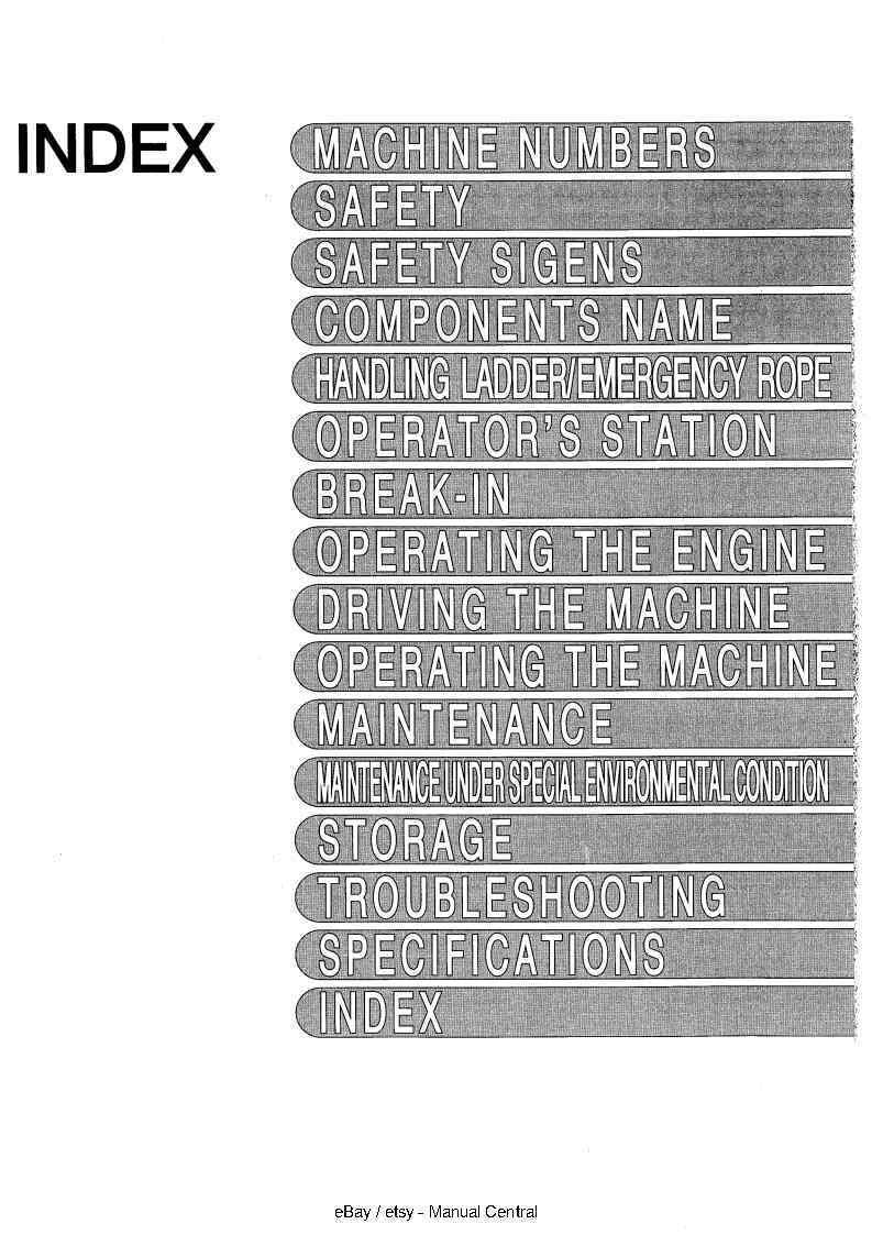 HITACHI EX5500-5 HYDRAULIC EXCAVATOR OPERATOR MANUAL REPRINTED 2001