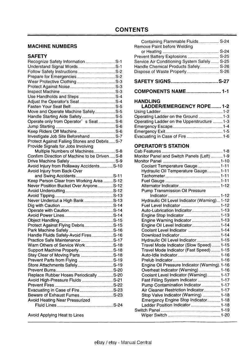 HITACHI EX5500-5 HYDRAULIC EXCAVATOR OPERATOR MANUAL REPRINTED 2001