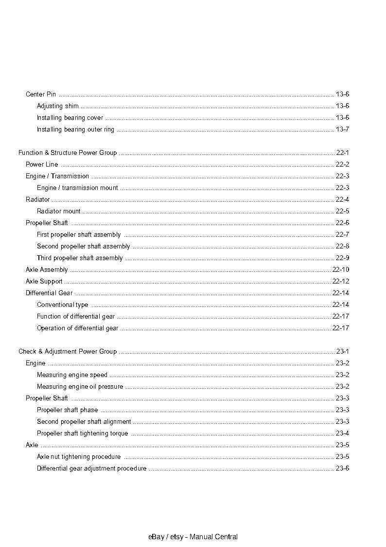HITACHI ZW 550 WHEEL LOADER TECHNICAL MANUAL OPERATION PRINCIPLE REPRINTED 2009