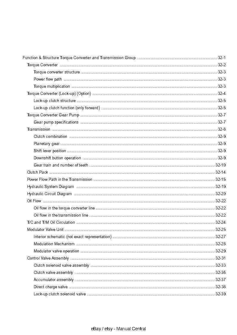 HITACHI ZW 550 WHEEL LOADER TECHNICAL MANUAL OPERATION PRINCIPLE REPRINTED 2009