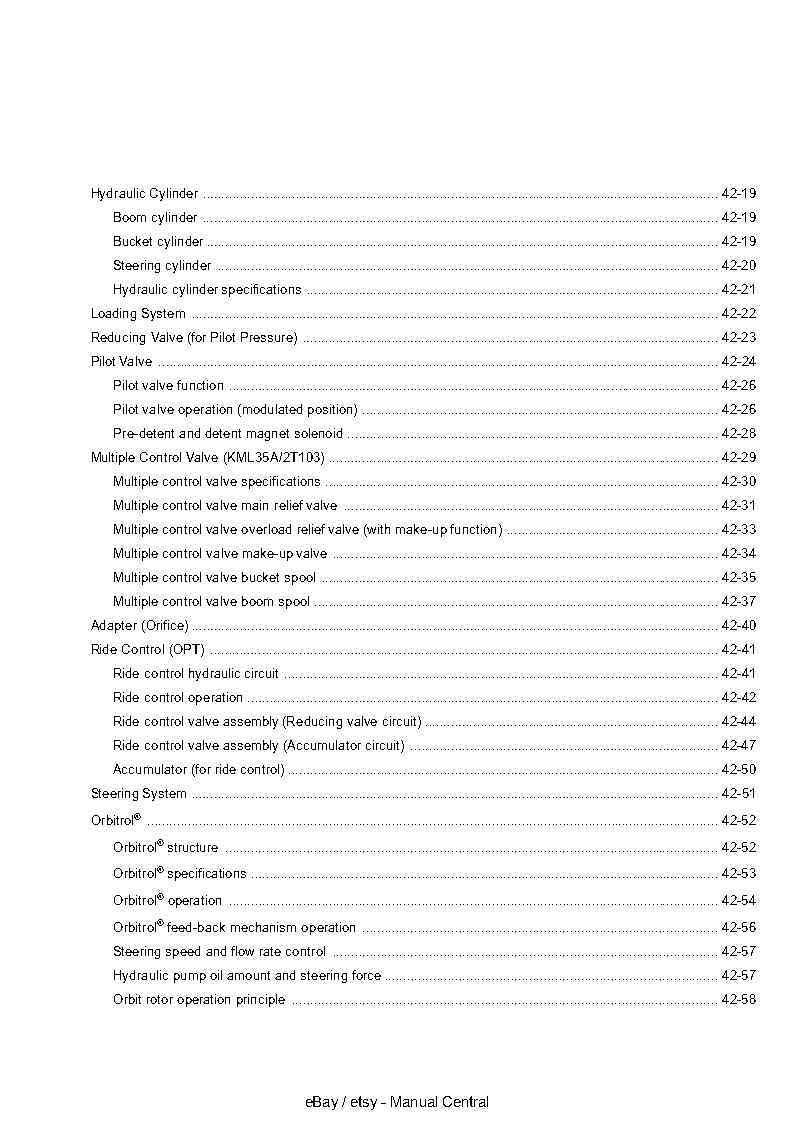 HITACHI ZW 550 WHEEL LOADER TECHNICAL MANUAL OPERATION PRINCIPLE REPRINTED 2009