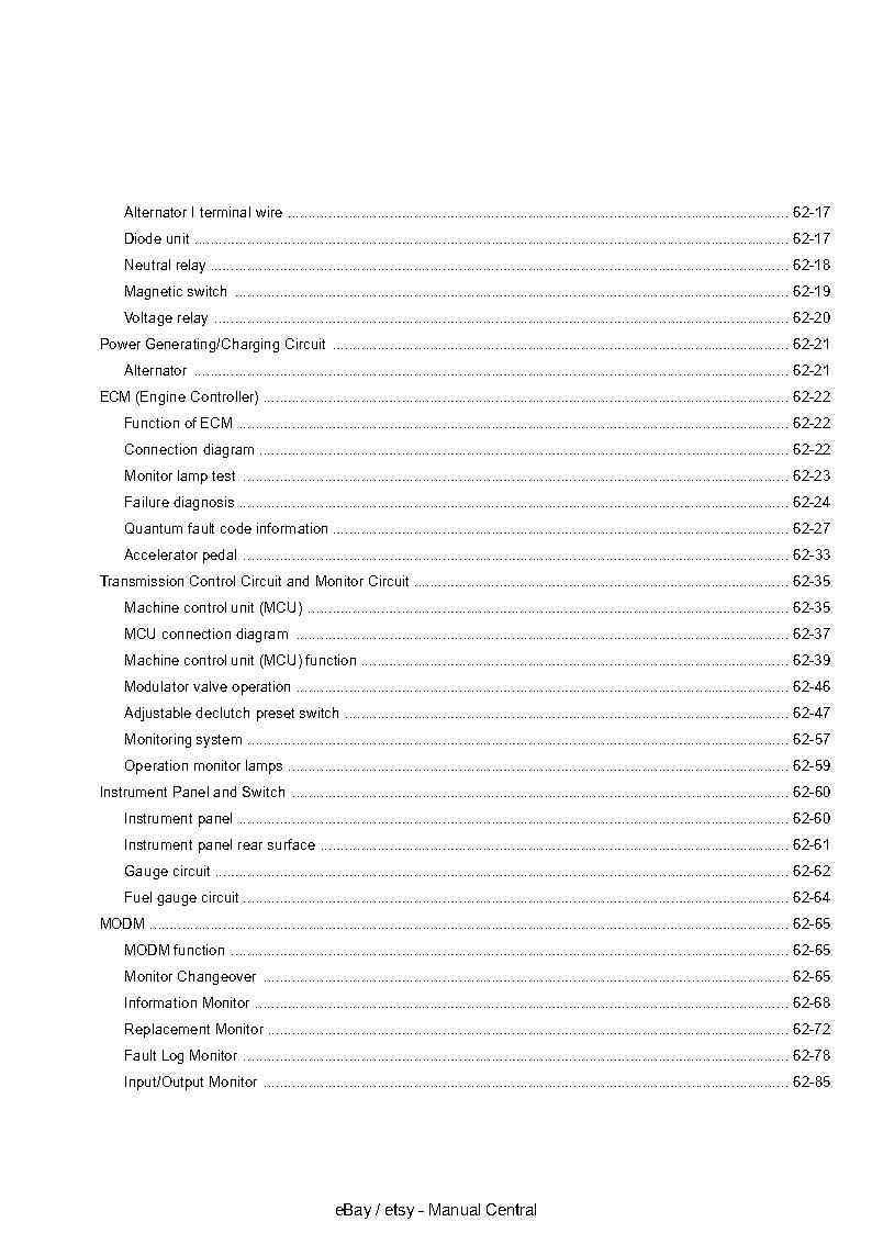 HITACHI ZW 550 WHEEL LOADER TECHNICAL MANUAL OPERATION PRINCIPLE REPRINTED 2009