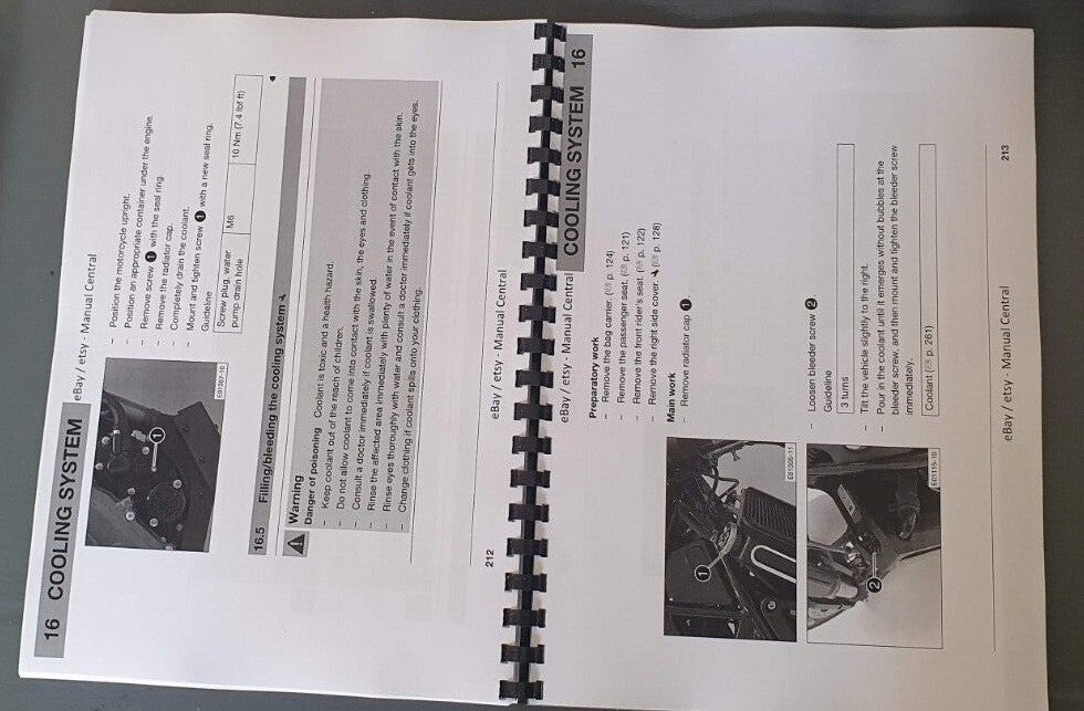 HUSQVARNA 2021 MOTORBIKE OWNER MANUALS REPRINTED COMB BOUND