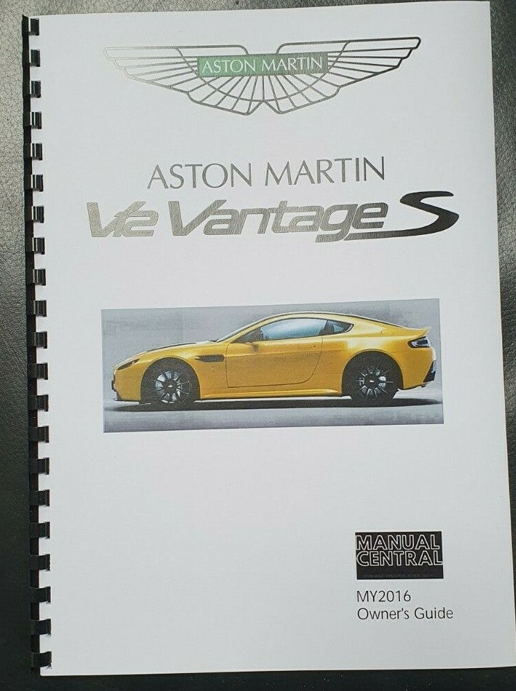 ASTON MARTIN V12 VANTAGE S USER OWNERS GUIDE REPRINT A4 COMB BOUND