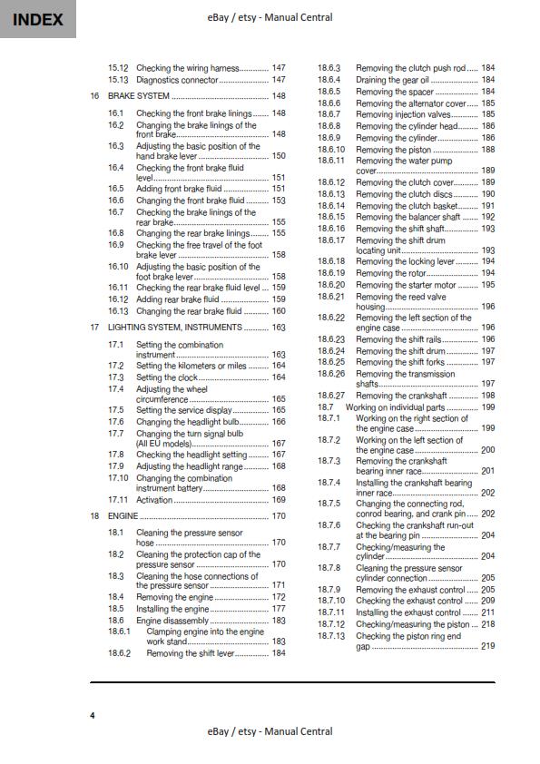 HUSQVARNA TE 250i 300i ROCKSTAR 2021 EDITION WORKSHOP SERVICE MANUAL REPRINTED