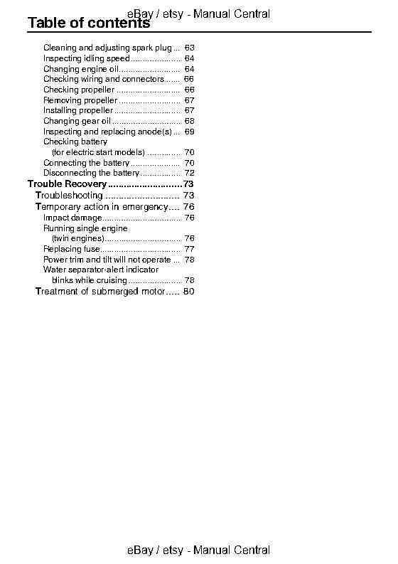 YAMAHA F200C FL200C F225B FL225B 2009 OWNER MANUAL REPRINTED