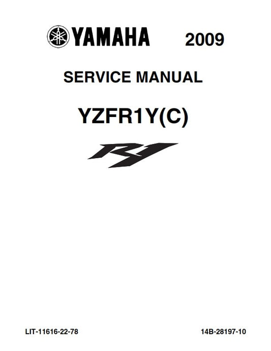 YAMAHA YZF-R1 Y(C) 2009 SERVICE MANUAL REPRINTED COMB BOUND