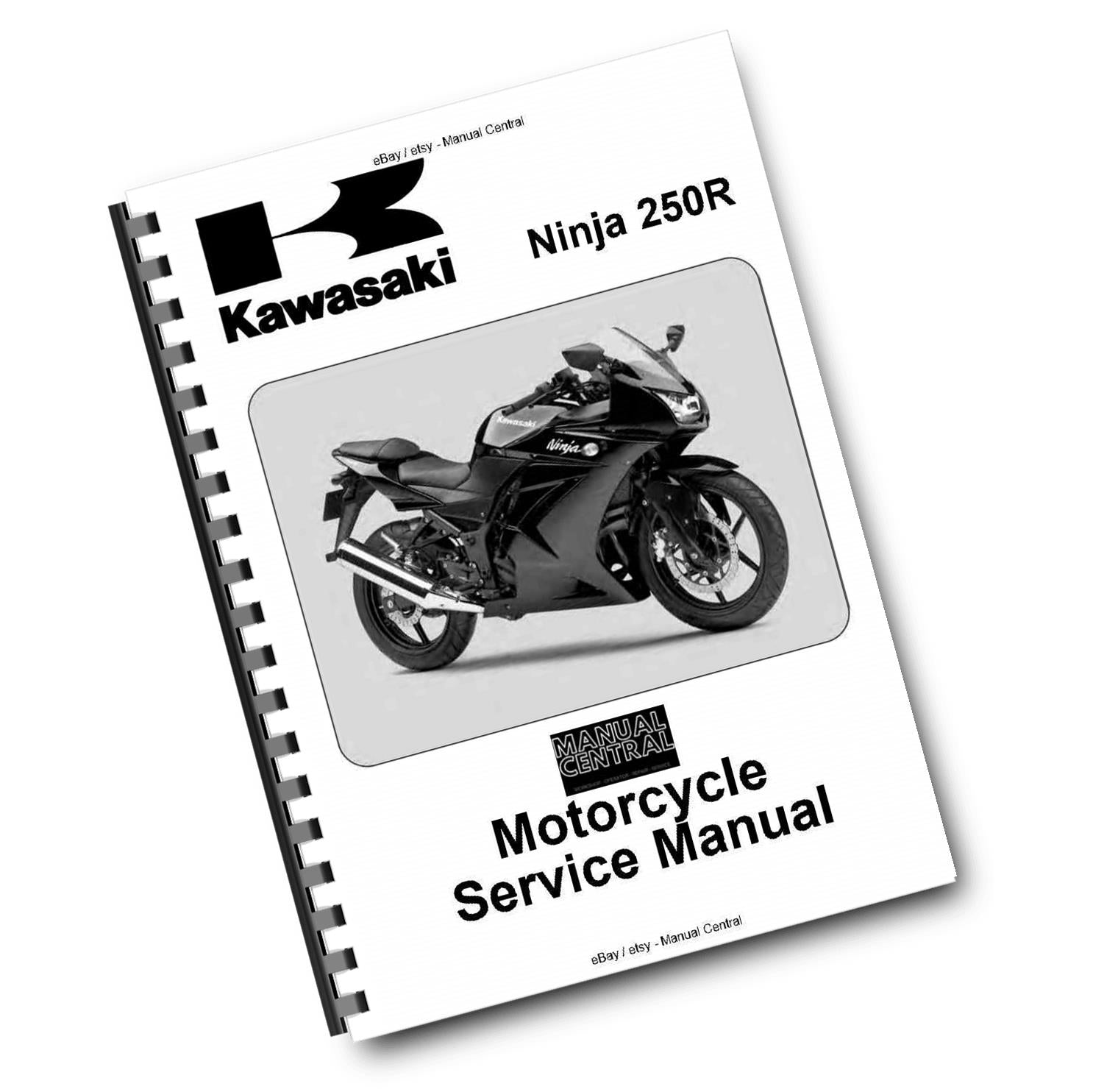 KAWASAKI MOTORCYCLE NINJA 250R SERVICE MANUAL 2008 EDITION REPRINTED