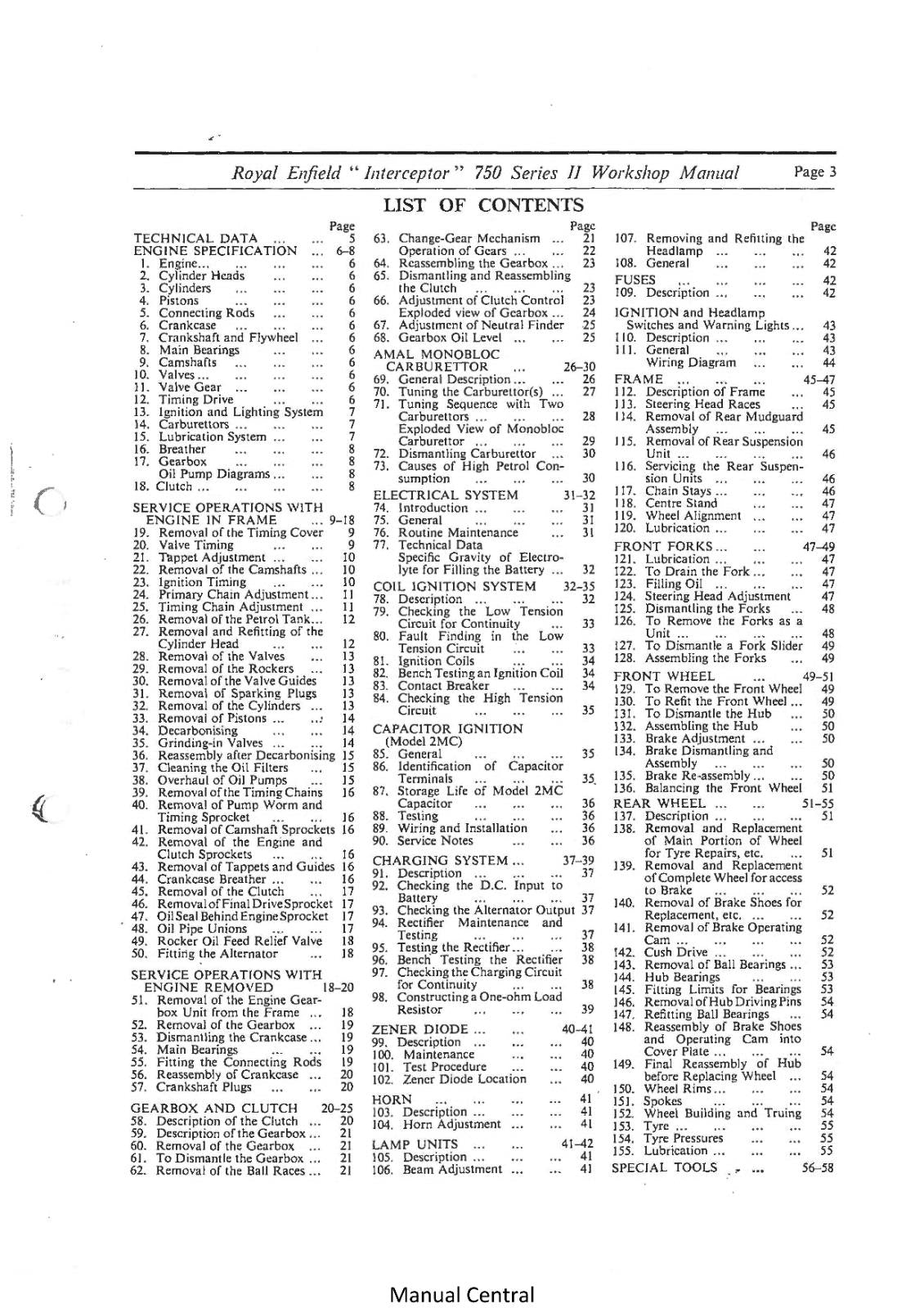 ROYAL ENFIELD 750 INTERCEPTOR SERIES 2 SERVICE WORKSHOP REPAIR MANUAL REPRINTED