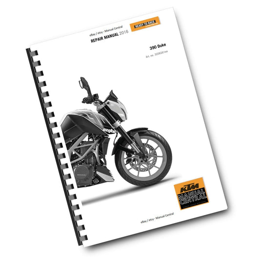 KTM 2016 390 DUKE WORKSHOP REPAIR SERVICE MANUAL REPRINTED