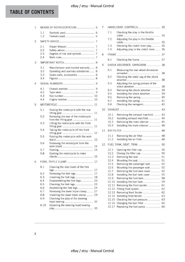 KTM 2016 390 DUKE WORKSHOP REPAIR SERVICE MANUAL REPRINTED