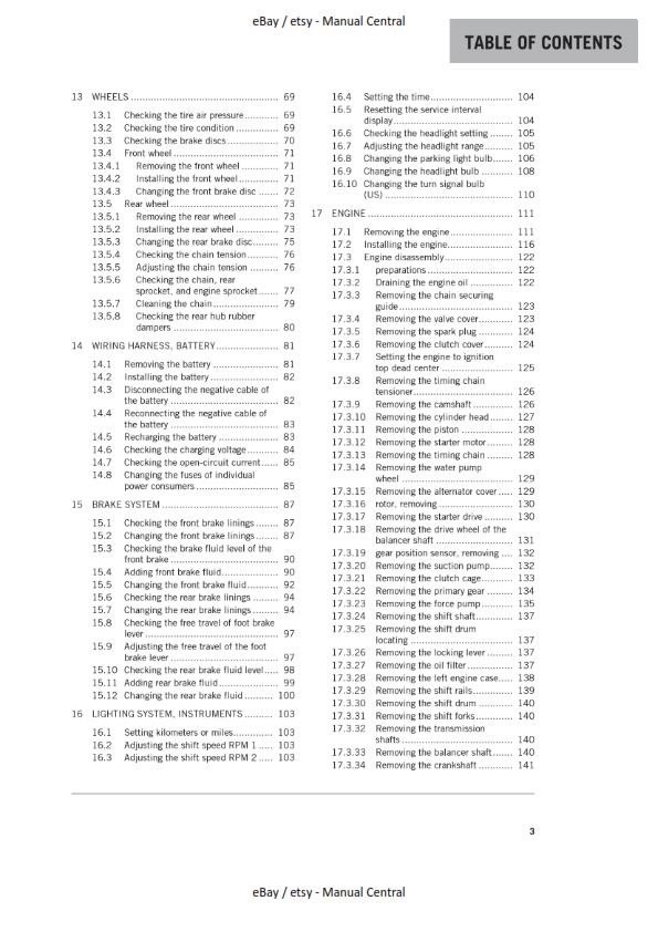 KTM 2016 390 DUKE WORKSHOP REPAIR SERVICE MANUAL REPRINTED
