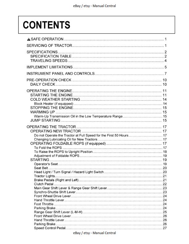 KUBOTA TRACTOR L4600 HST 2WD 4WD OPERATOR MANUAL PRINTED 2012 EDITION