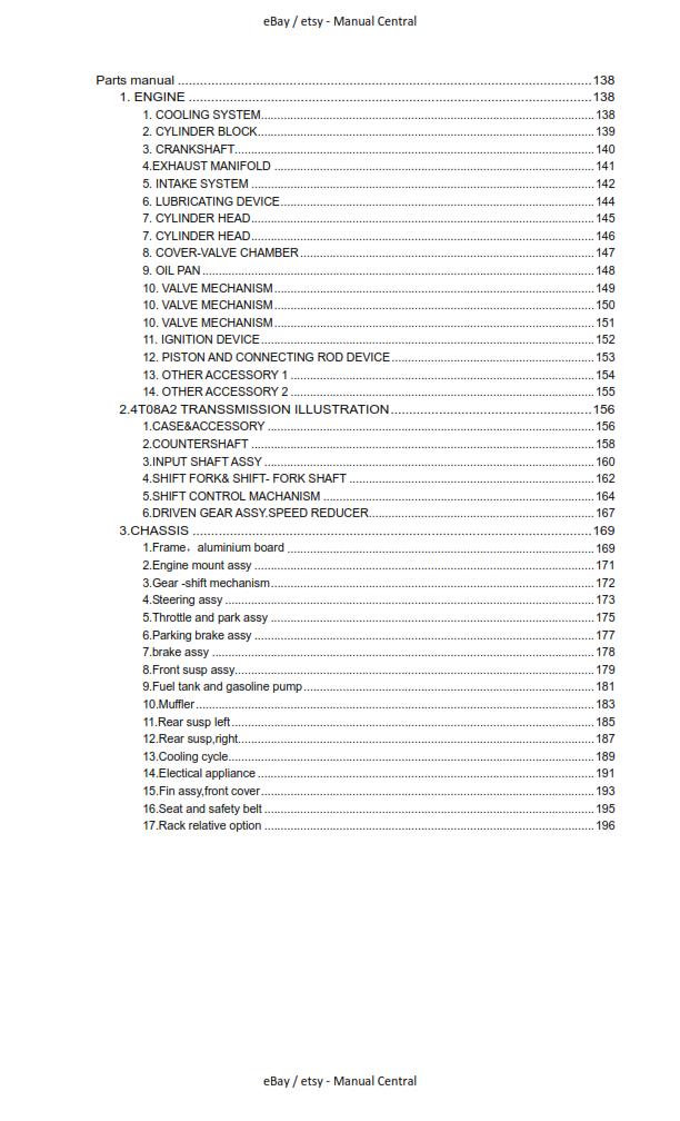 JOYNER JNSZ1100SVB 1100 VIPER OWNER SERVICE PARTS MANUAL 2009 REPRINTED
