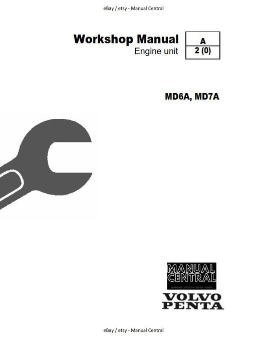 VOLVO PENTA ENGINE UNIT MD6A MD7A WORKSHOP SERVICE REPAIR MANUAL