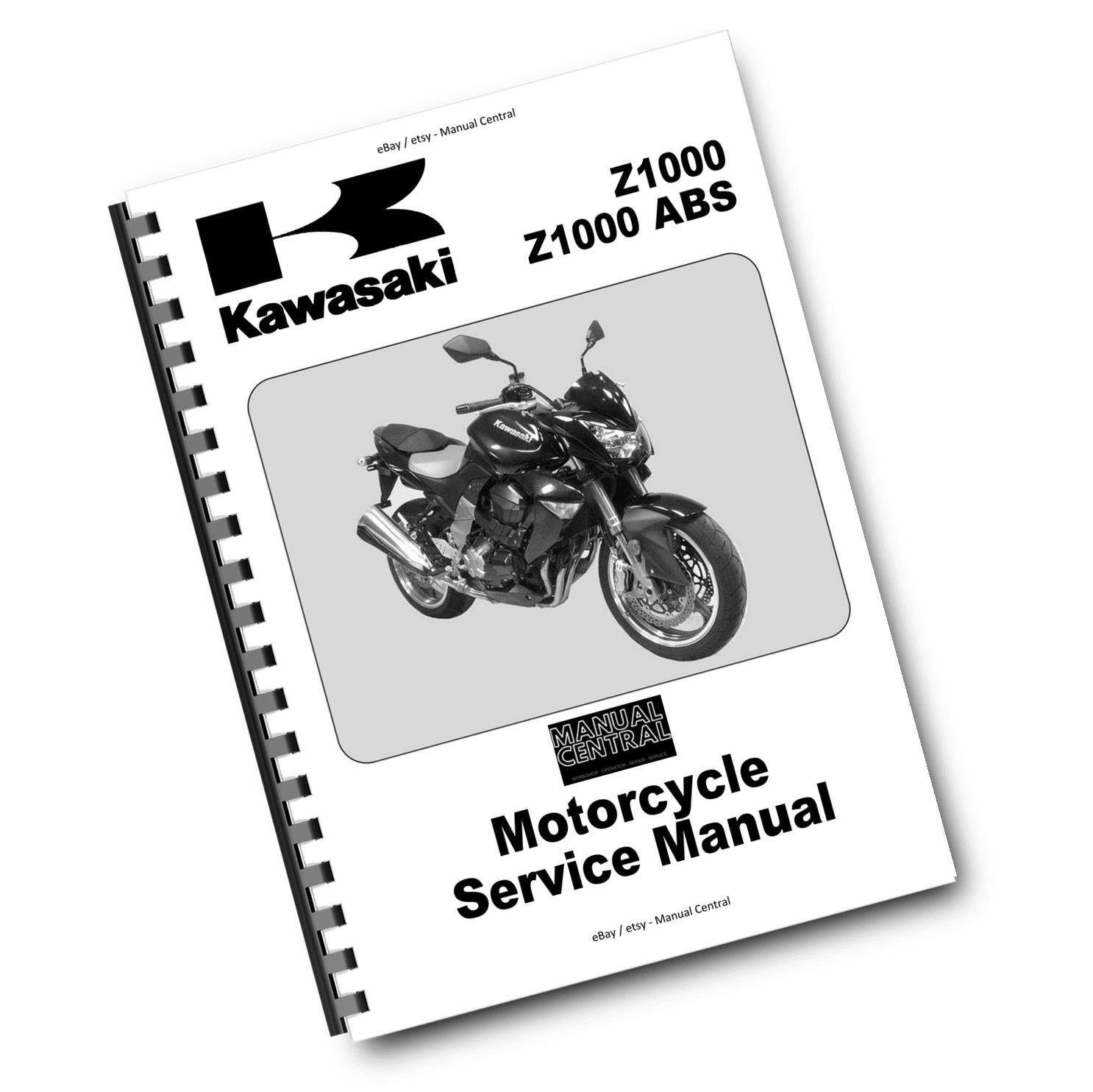 KAWASAKI MOTORCYCLE Z1000 ABS WORKSHOP SERVICE REPAIR 2007 2008 2009 MODELS