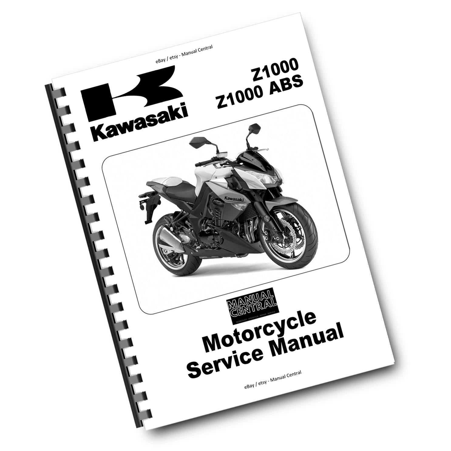 KAWASAKI MOTORCYCLE Z1000 ABS WORKSHOP SERVICE REPAIR 2010 TO 2013 MODELS