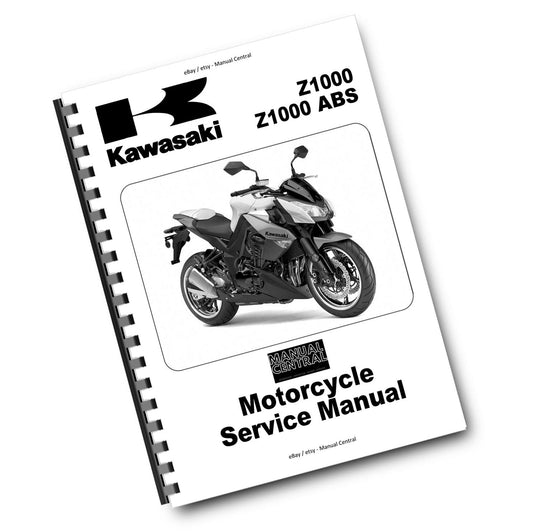 KAWASAKI MOTORCYCLE Z1000 ABS WORKSHOP SERVICE REPAIR 2010 TO 2013 MODELS