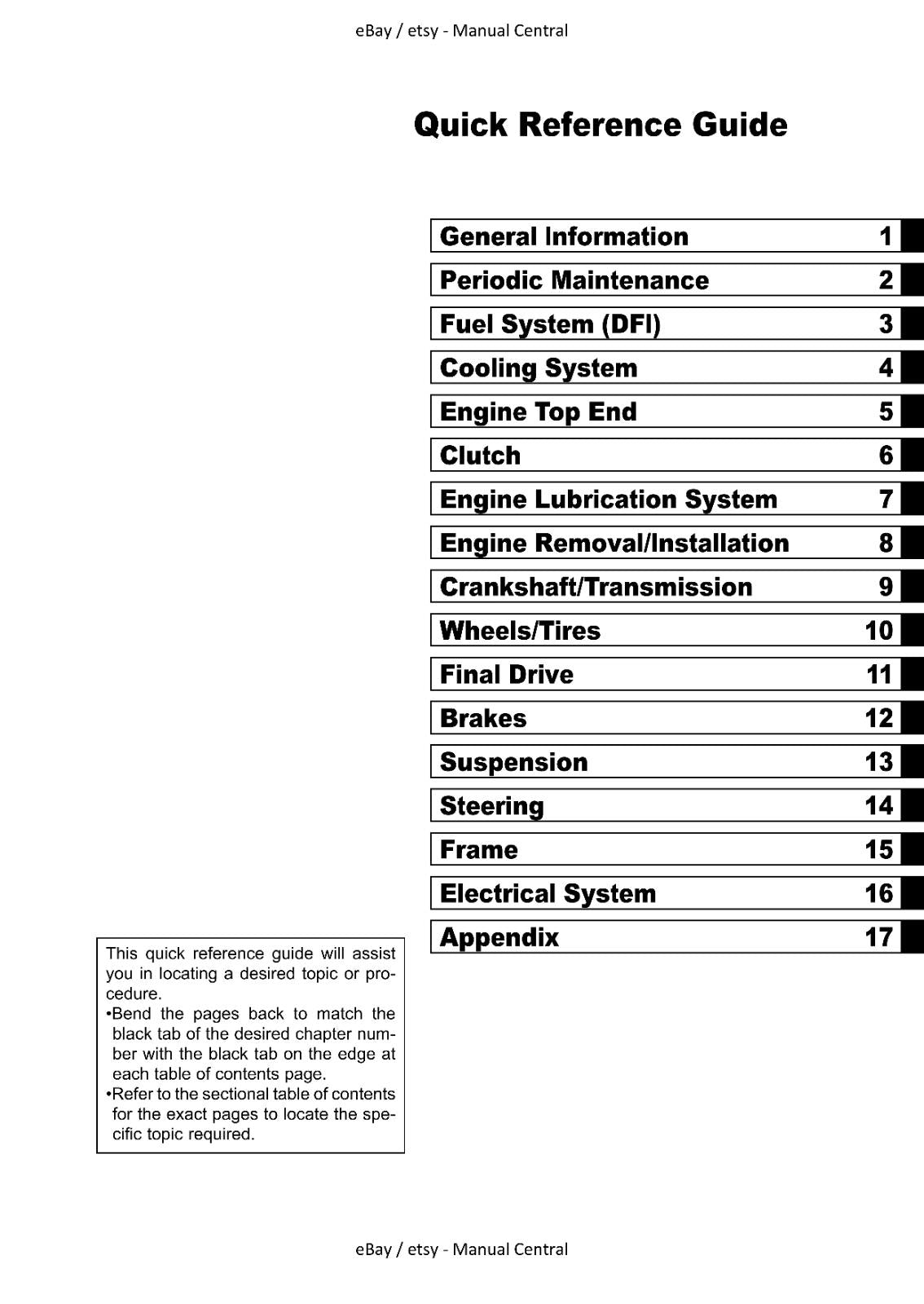 KAWASAKI MOTORCYCLE Z1000 ABS WORKSHOP SERVICE REPAIR 2010 TO 2013 MODELS