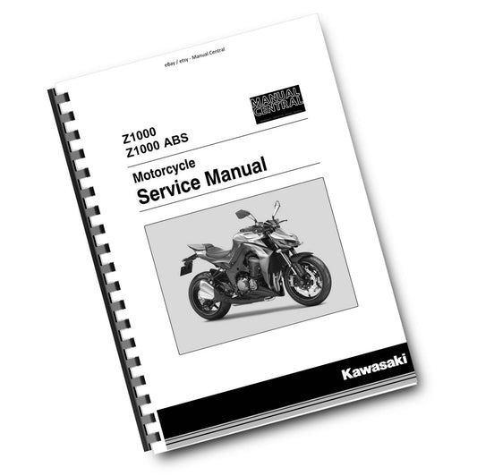KAWASAKI MOTORCYCLE Z1000 ABS WORKSHOP SERVICE REPAIR 2014 TO 2015 MODELS
