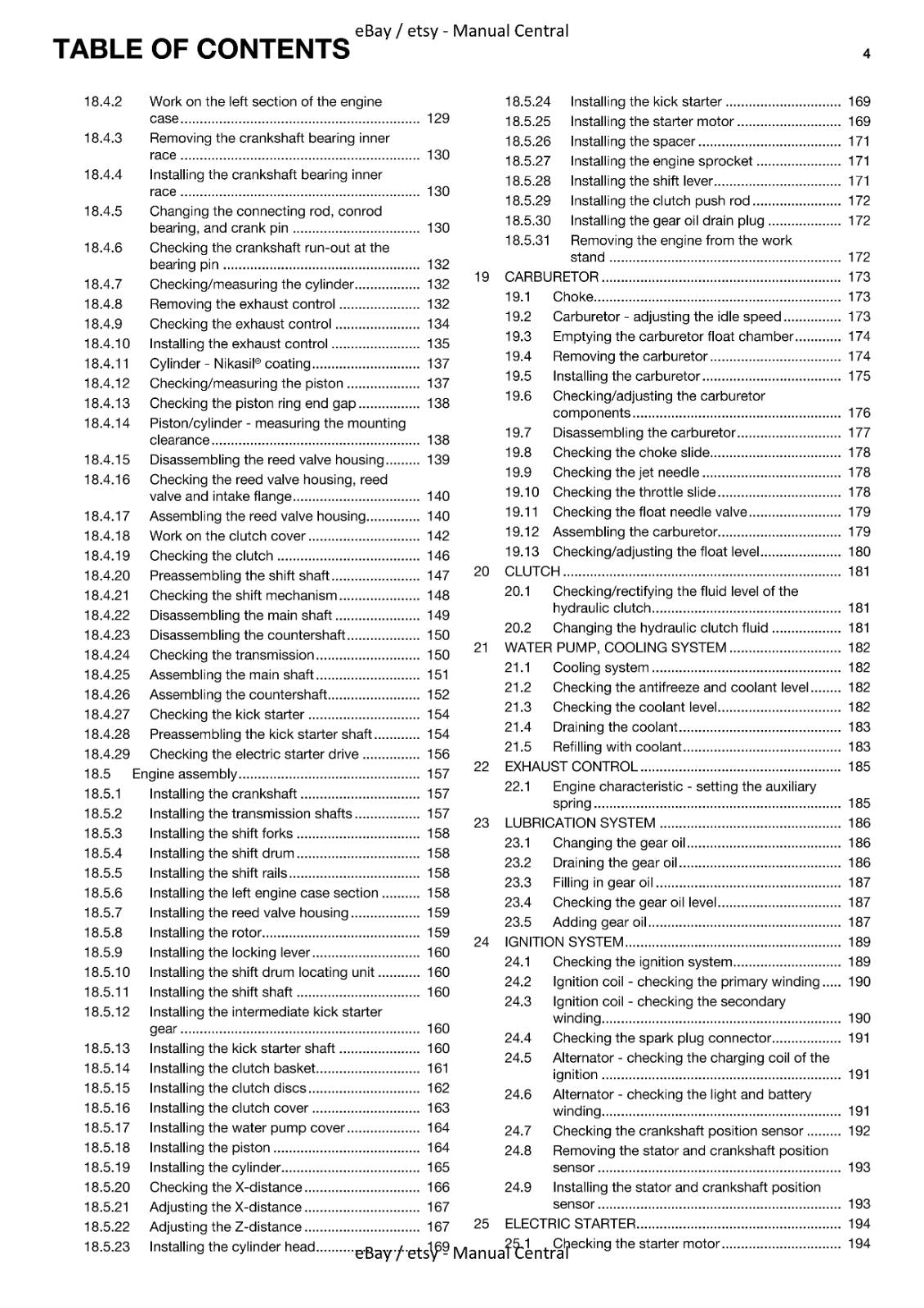 HUSQVARNA 2014 TE 250 TE 300 EU AU US WORKSHOP REPAIR SERVICE MANUAL REPRINTED