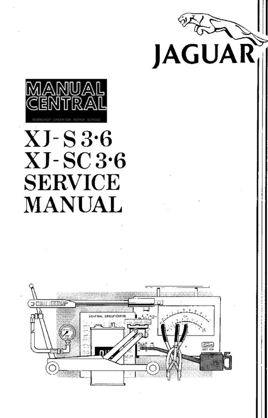 JAGUAR XJ-S XJ-SC 3.6 WORKSHOP SERVICE REPAIR MANUAL REPRINTED COMB BOUND