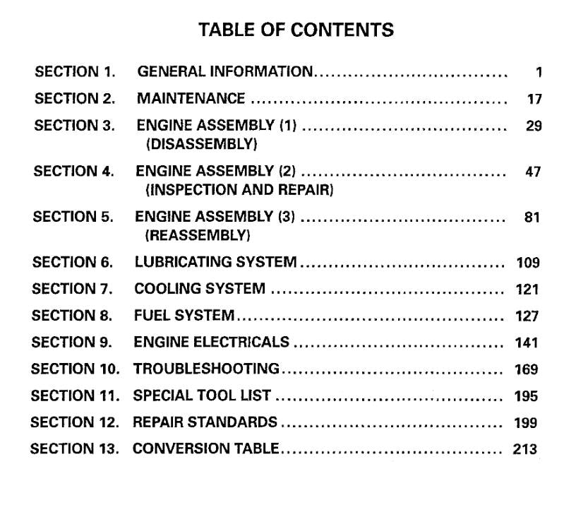 ISUZU A-4JG1 INDUSTRIAL DIESEL ENGINE WORKSHOP SERVICE REPAIR MANUAL