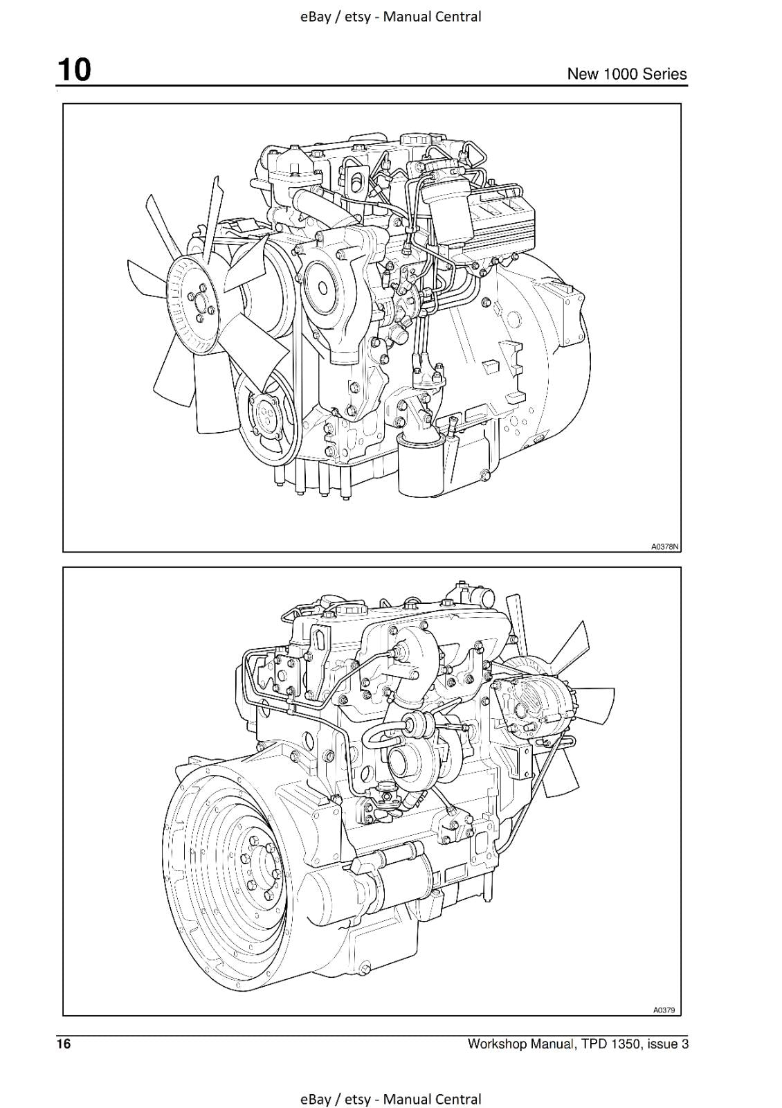 PERKINS NEW 1000 SERIES MODELS AJ TO AS & YG TO Y WORKSHOP SERVICE MANUAL