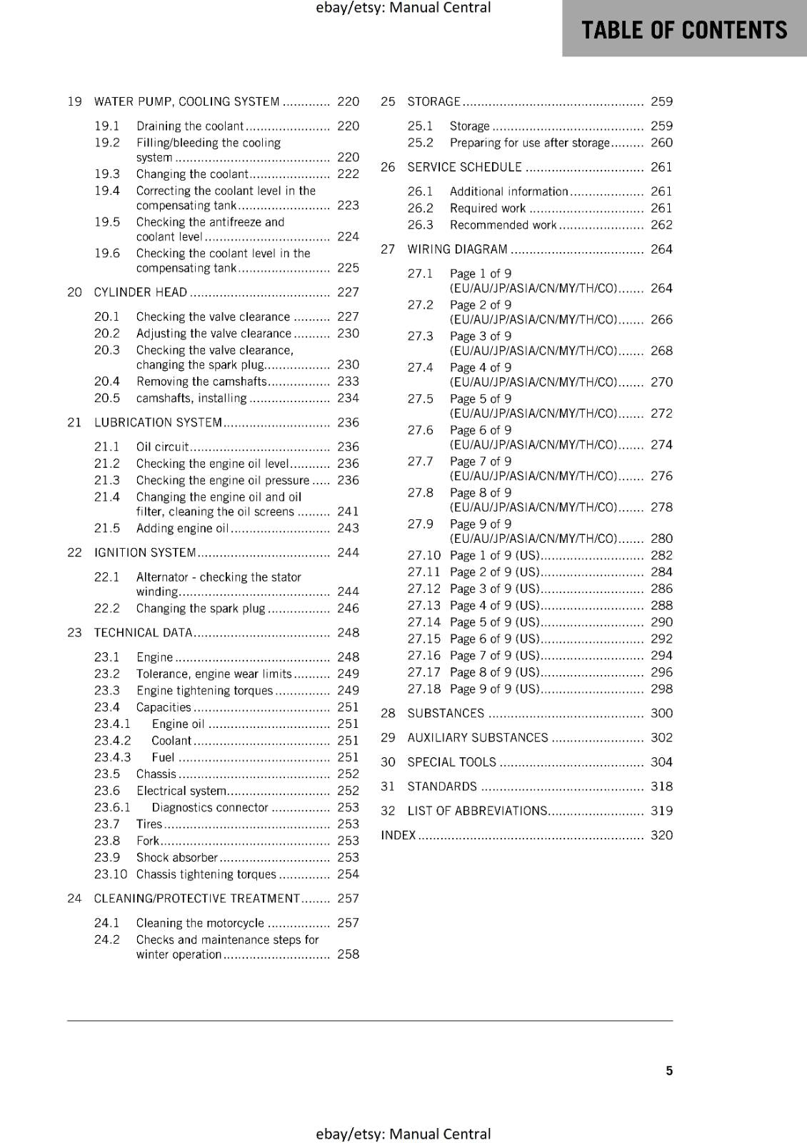 KTM 2016 RC 390 WORKSHOP REPAIR SERVICE MANUAL REPRINTED