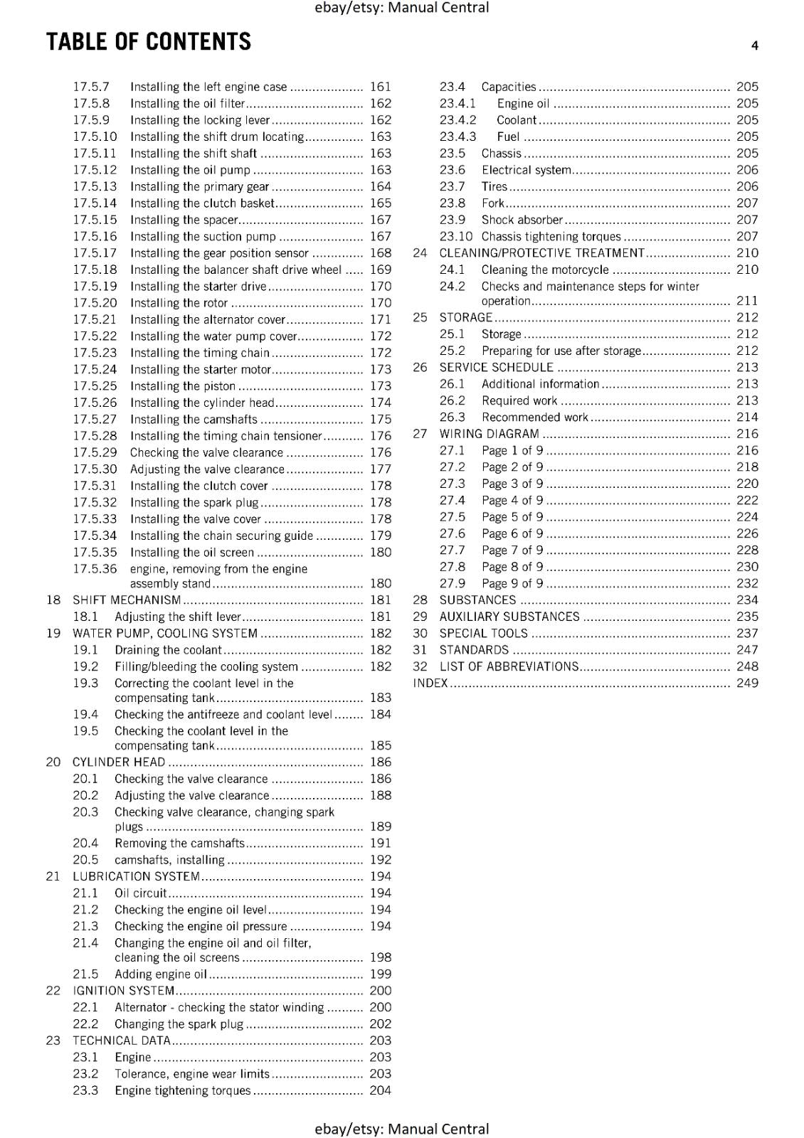 KTM 2015 - RC 390 - WORKSHOP REPAIR SERVICE MANUAL REPRINTED
