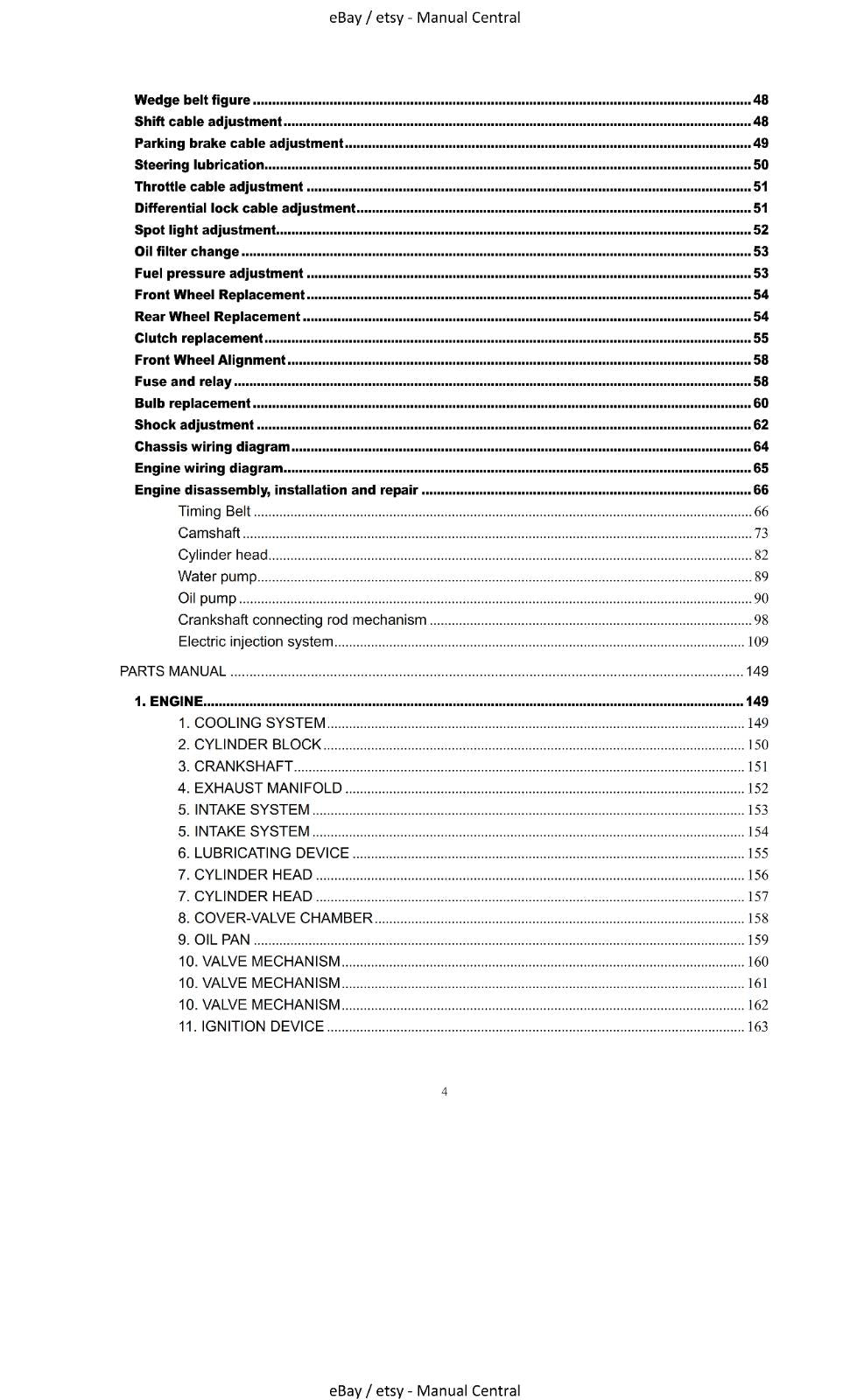 JOYNER TROOPER T2 T4 OWNER SERVICE PARTS MANUAL 2009 REPRINTED