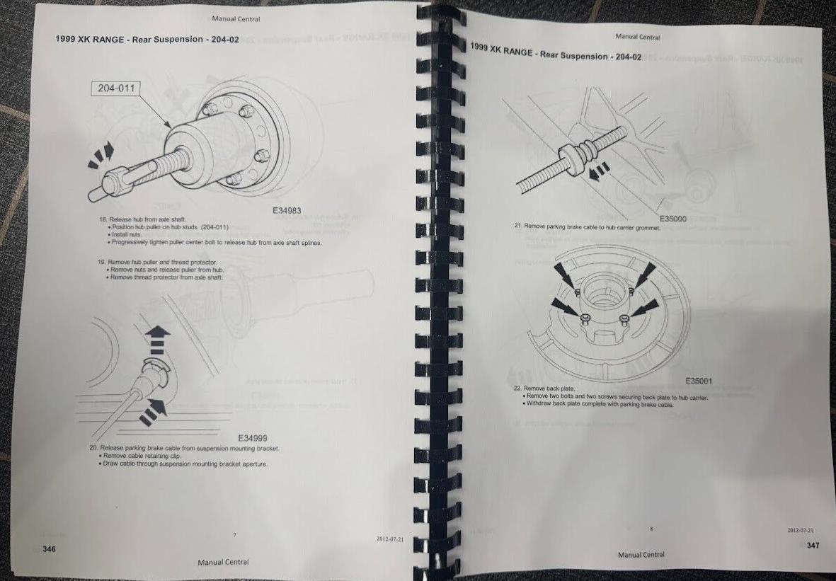 JAGUAR X100 XK8 WORKSHOP SERVICE MANUAL 1997-2003 COMB BOUND